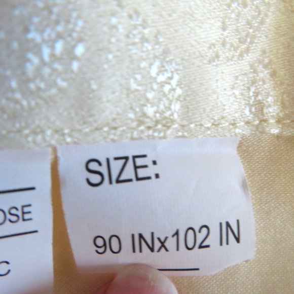 New Miss Ying Light Yellow Queen Flat Sheet 90 x 102 Brocade Edge All Around - Picture 4 of 10